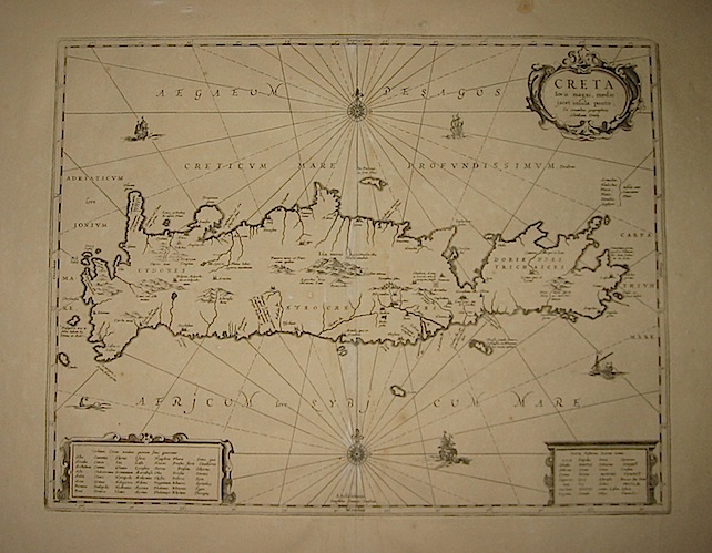 Ortelius Abraham (1528-1598) Creta Iovis magni, medio jacet insula ponto... 1700 Amsterdam